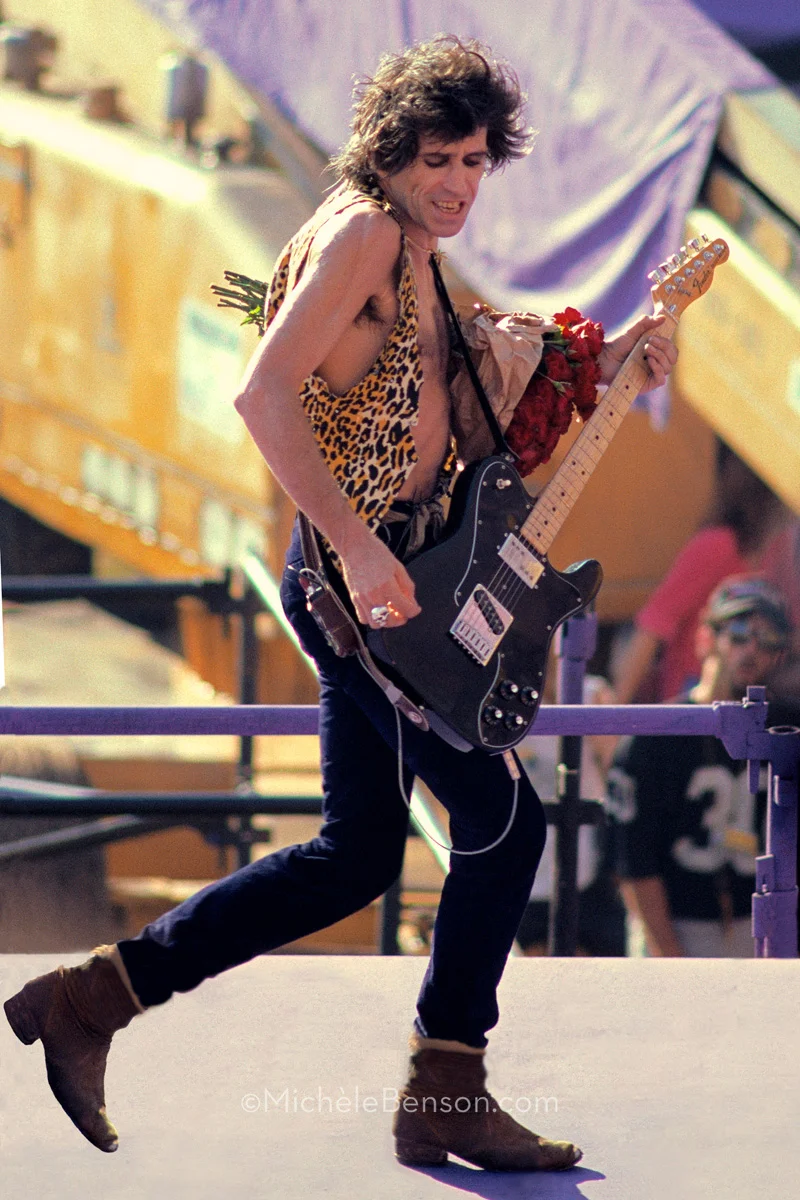 Rolling Stones Keith Richards at Candlestick Park