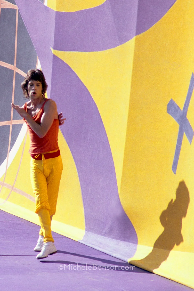 Rolling Stones Mick Jagger at Candlestick Park