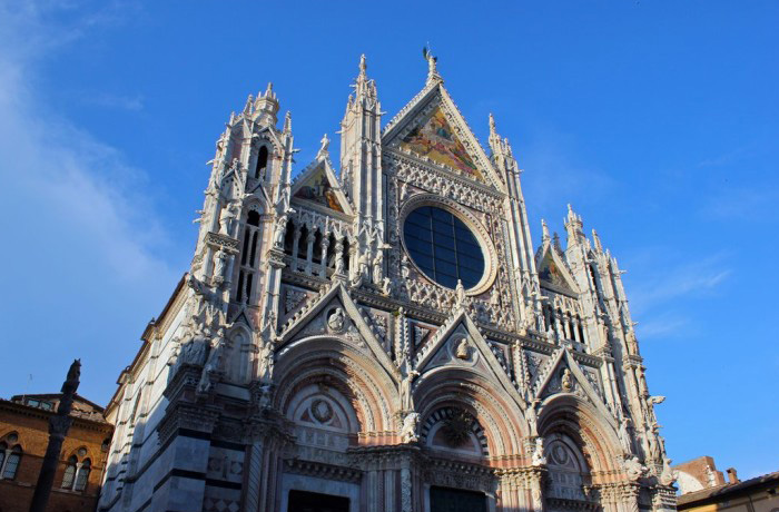 Church facade in Central Italy