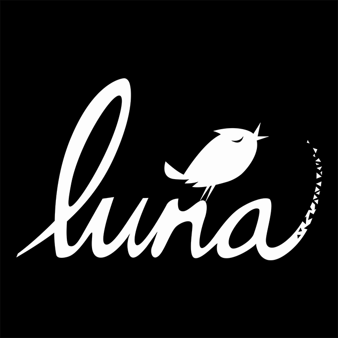 Luna (White on Black)