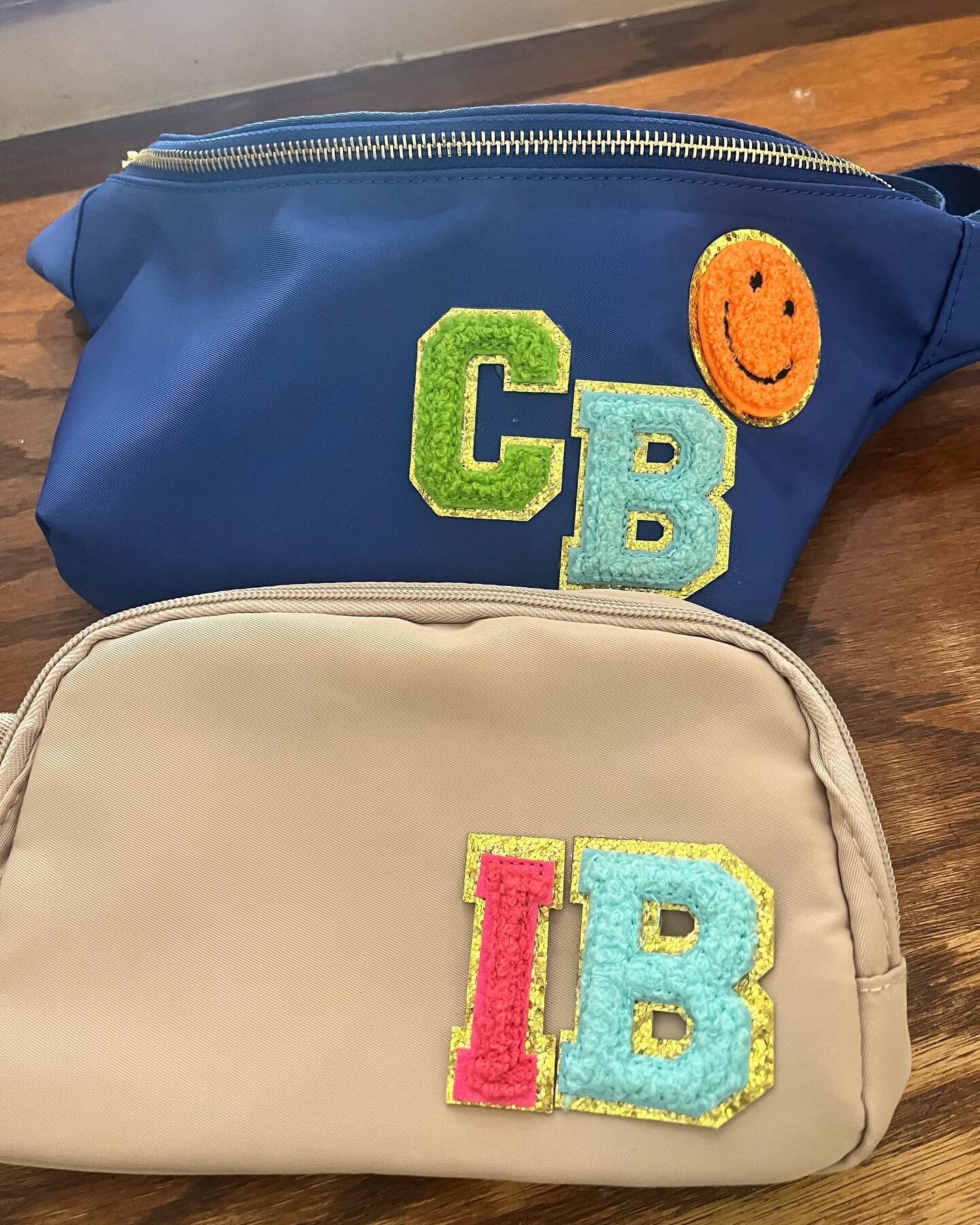 Come in and customize your mother/daughter belt bags! #summerfun #beltbag #lettermansletters #trending