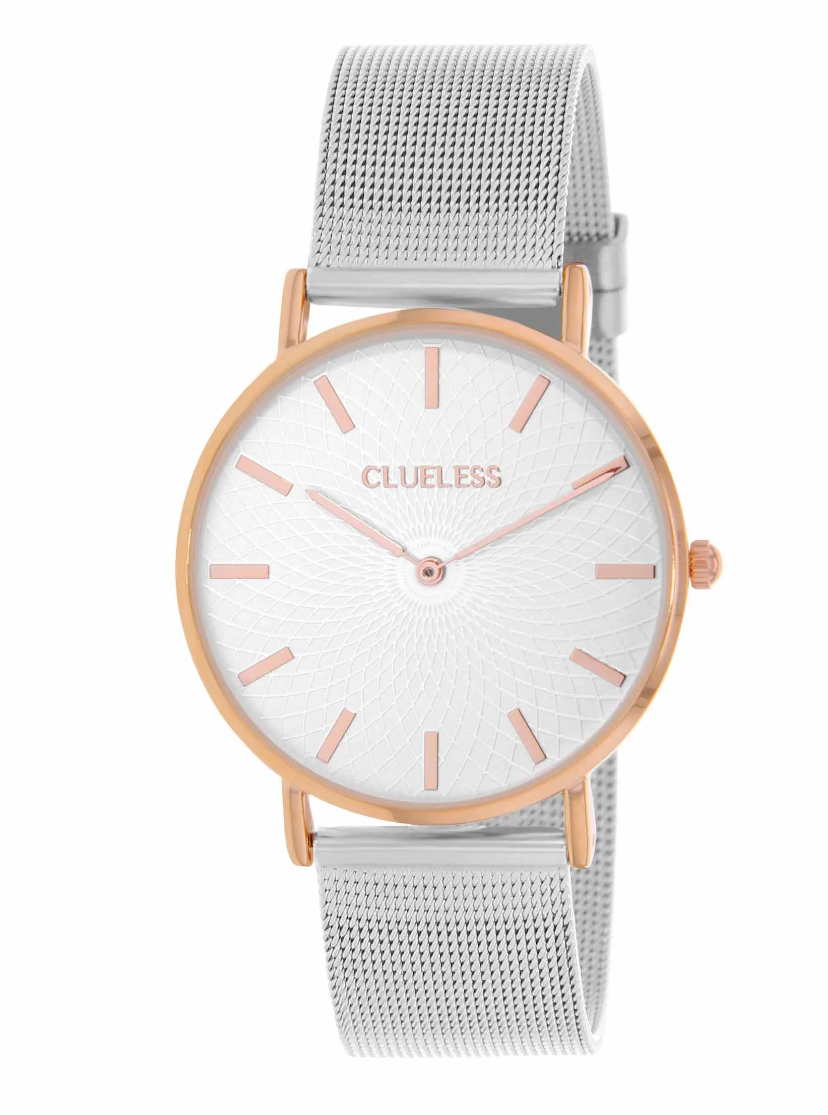 Clueless_Montre_bcl10004_301.jpg | Bracelet argent - Boitier or rose - Cadran argent