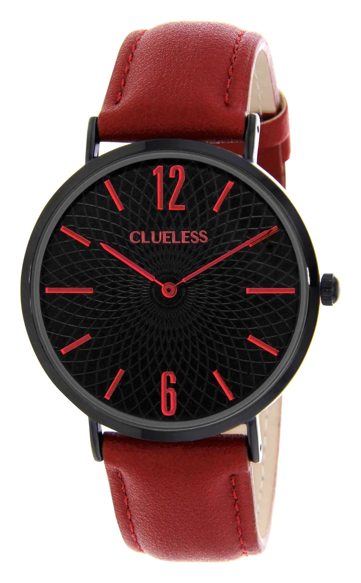 Clueless_Montre_bcl10012_919.jpg | Bracelet burgundy - Boitier noir - Cadran noir
