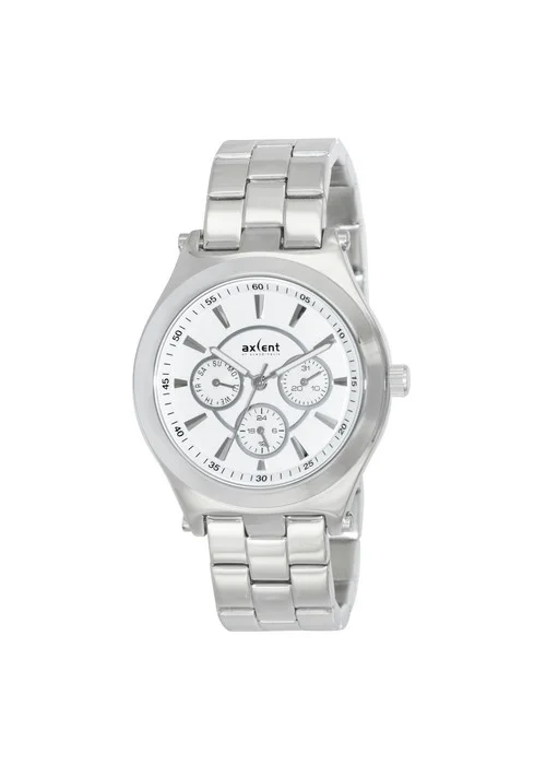 Axcent_Montre_IX55414_632.jpg | Bracelet argent - Boitier argent grand - Cadran blanc