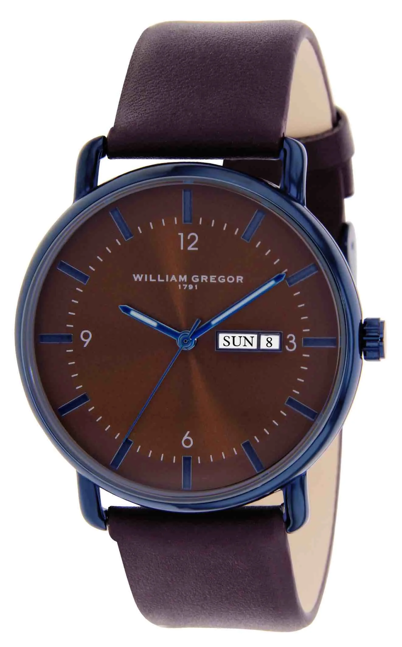 william_gregor_montre_bwg10001g_505.jpg Bracelet marron - Boitier bleu - Cadran marron