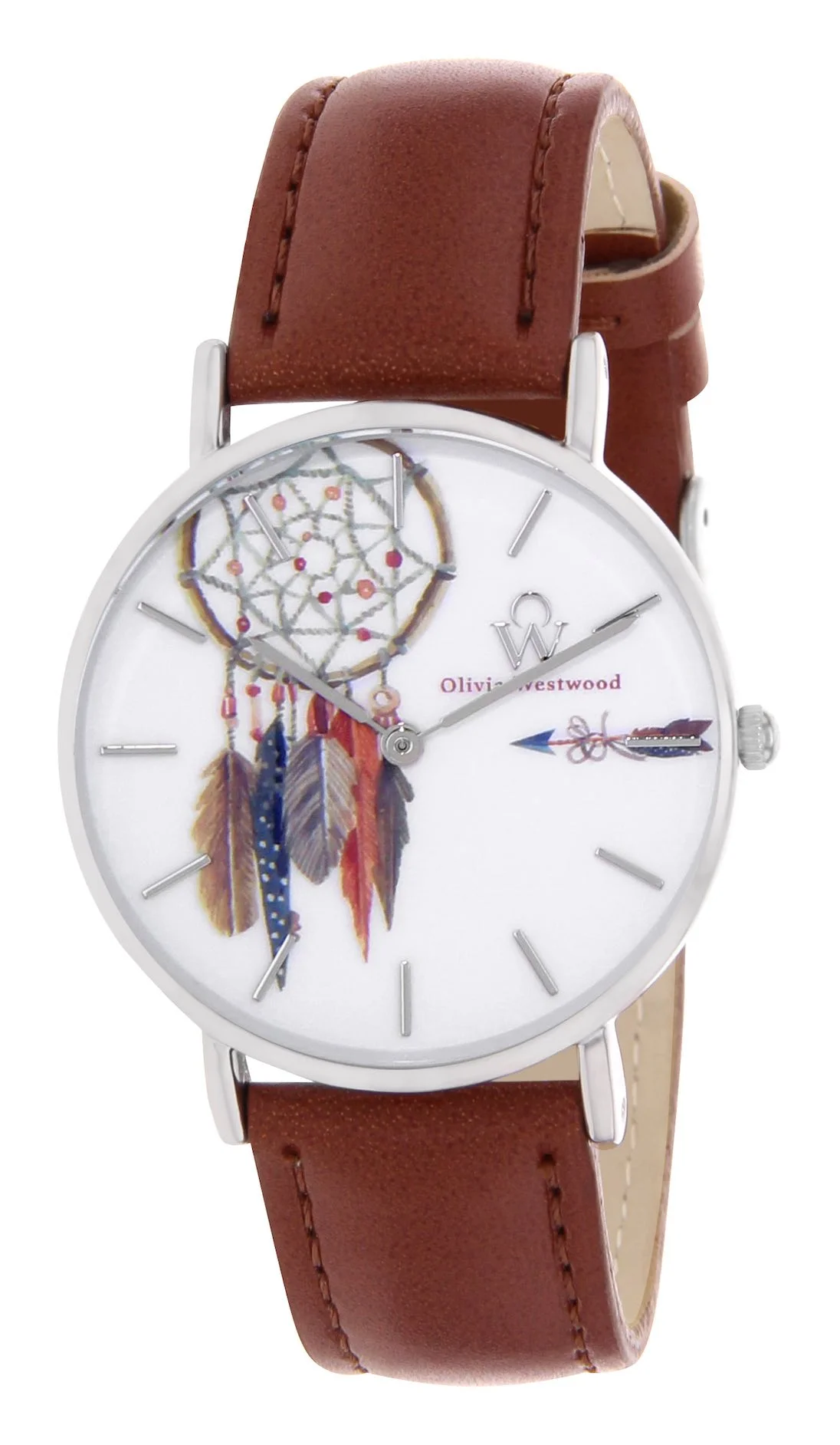 femme_montre_olivia_westwood_bow10012_232.jpg | Argent/Marron/Reve Bohemien