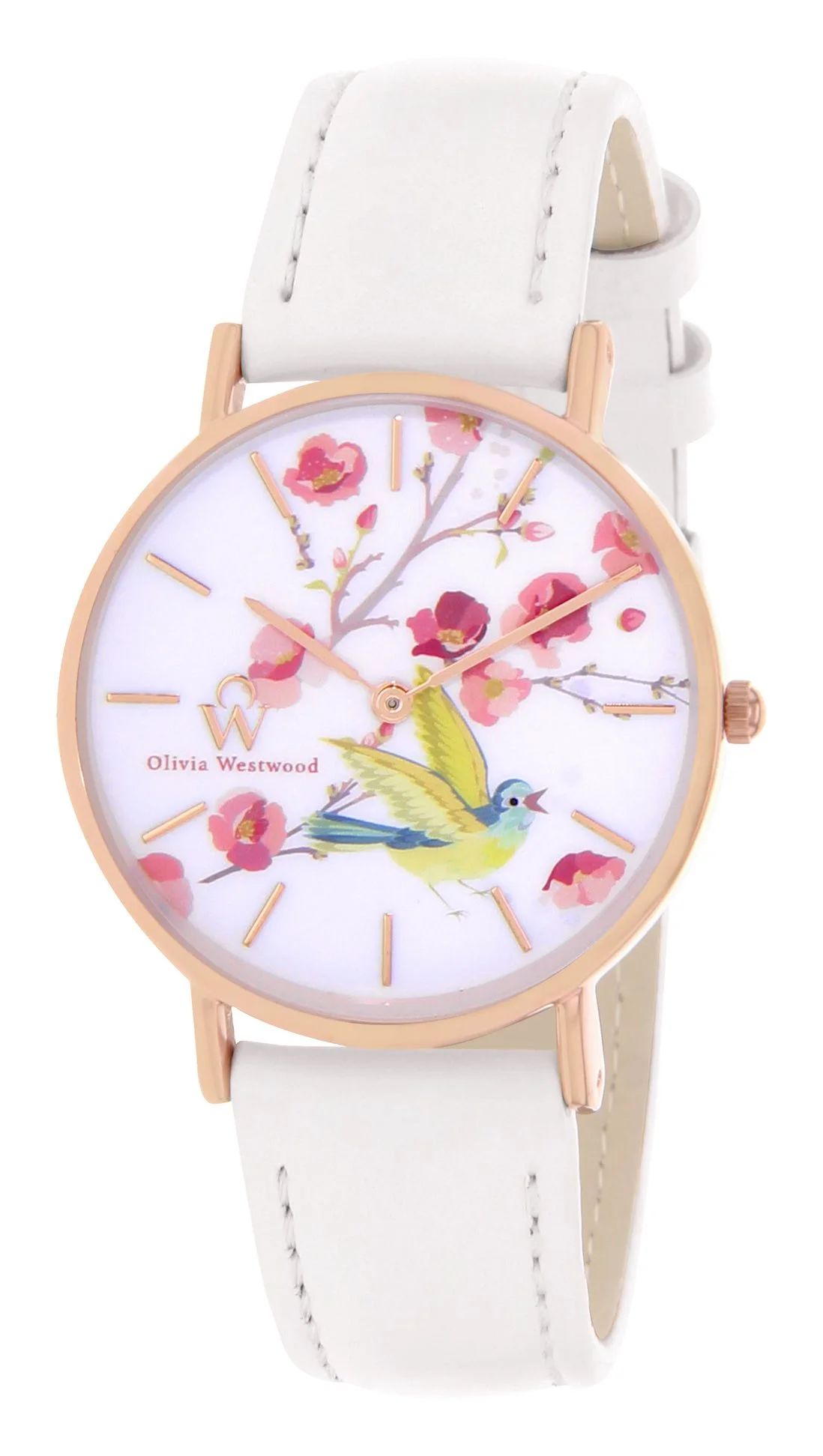 femme_montre_olivia_westwood_bow10012_808.jpg | Rose/Blanc/Oiseaux