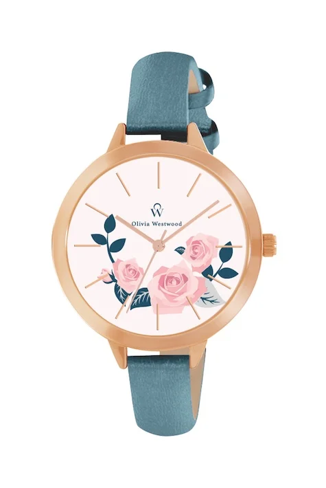 femme_montre_olivia_westwood_bow10022_817.jpg | Rose/Bleu Claire/Fleurs
