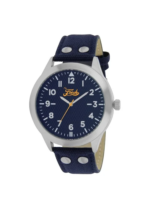 the_fresh_brand_montre_BFR50147_208.jpg Bracelet bleu - Boitier argent - Cadran bleu