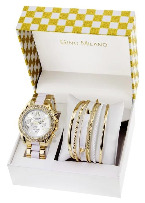 Montre Gino Milano femme - Coffret avec un ensemble de bracelets | Montre  Homme et Femme | MontrerMoi.com