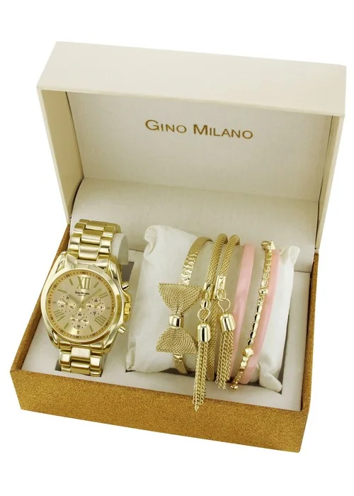 Montre Gino Milano femme - Coffret avec bracelet | Montre Homme et Femme |  MontrerMoi.com