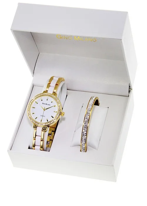 Coffret à Montre et Bracelet pour Femme Couleur Marron Argent Sodi00 -  SodiShop Guinée