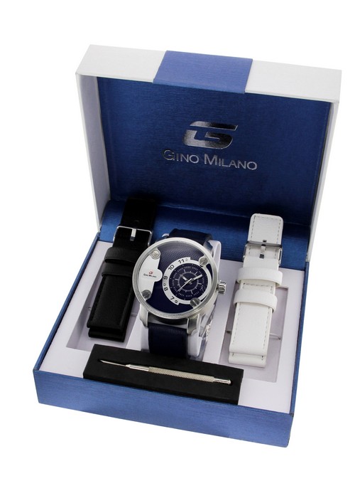 Gino Milano Montre homme - Coffret avec bracelet changeable | Montre Homme  et Femme | MontrerMoi.com
