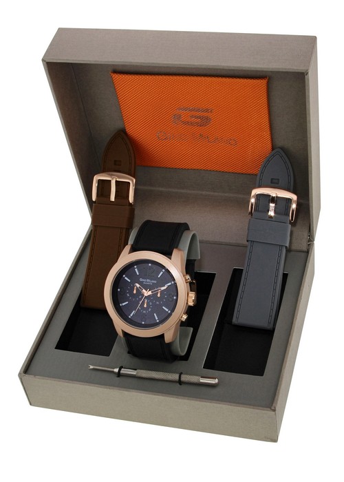 Gino Milano Montre homme - Coffret avec trois bracelet interchangeable |  Montre Homme et Femme | MontrerMoi.com