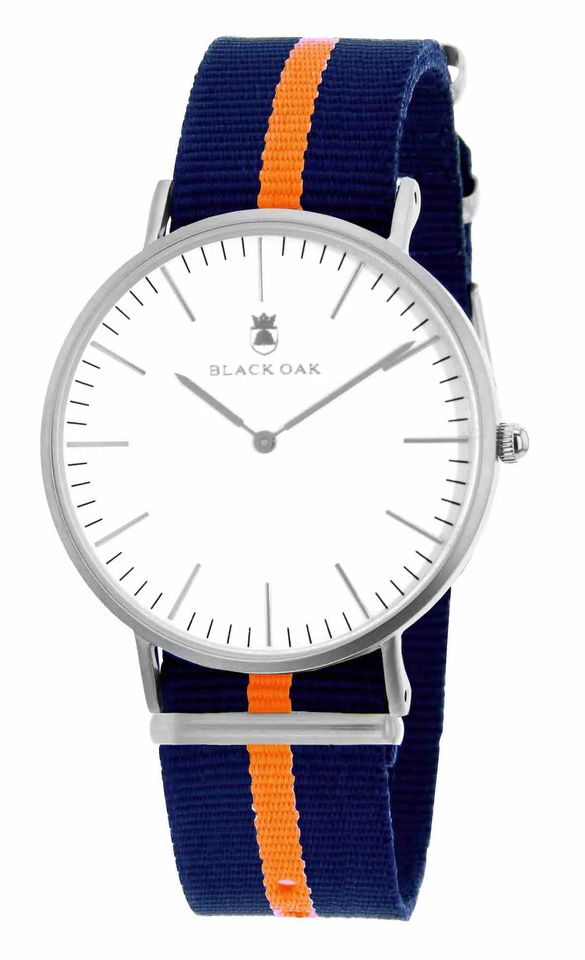 Black oak montre homme bracelet nato couleur bleu orange BX59904-003