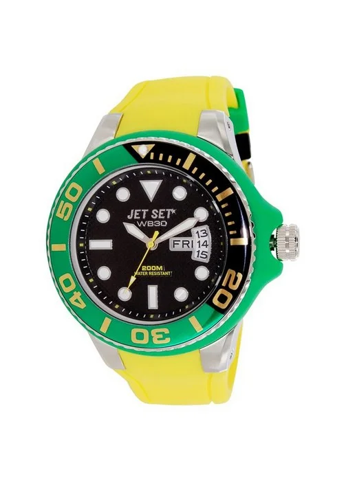 montre jetset silicon | Jamaica Bracelet jaune