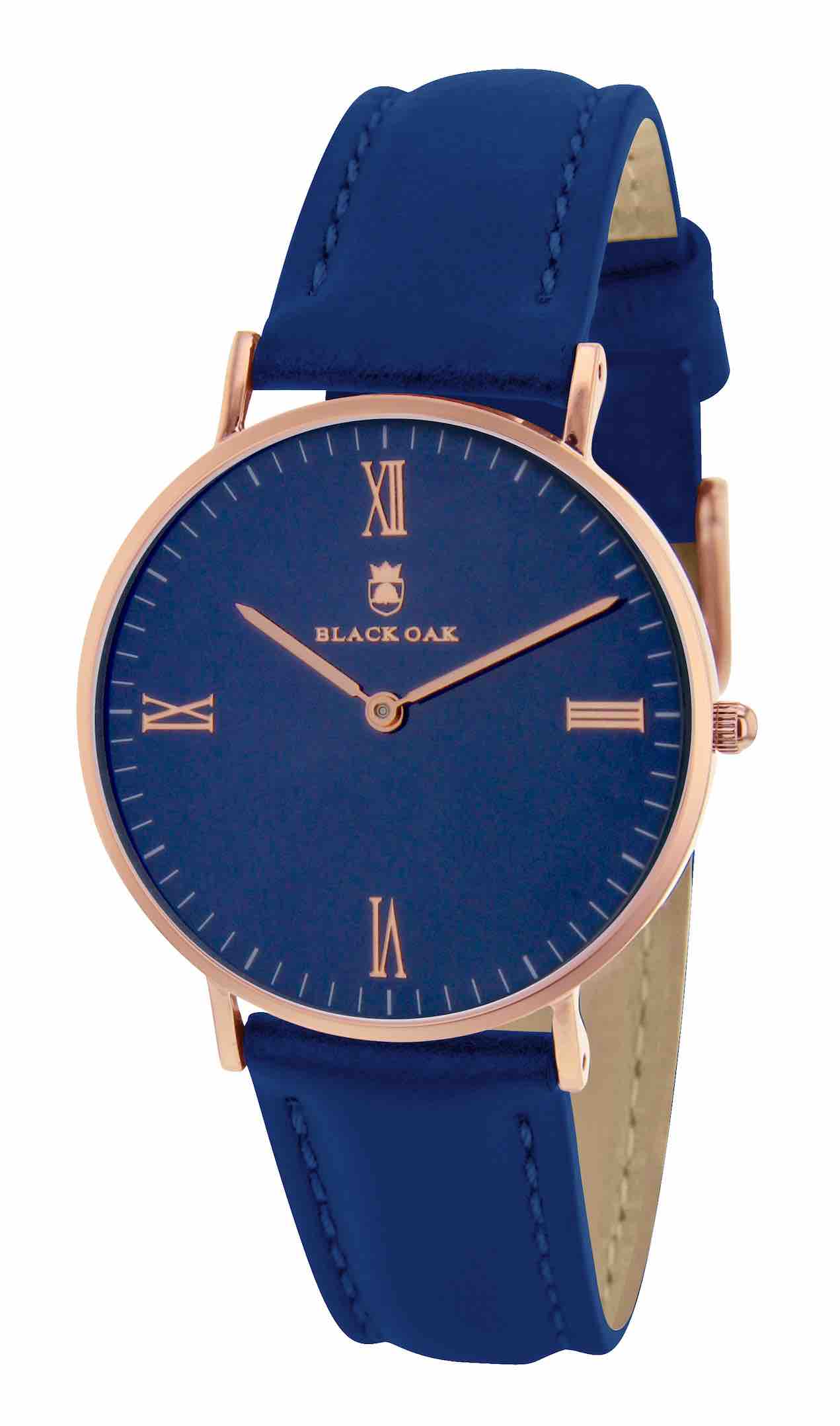 montre_blackoak_bx5790r_139w.jpg | Bracelet bleu - Boitier or rose - Cadran bleu