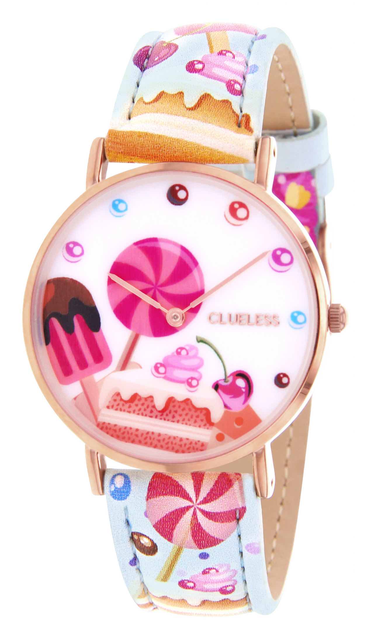 Montre femme clueless candy BCL10031-030 | Bracelet multicolor - Boitier or rose - Cadran multicolor - 1