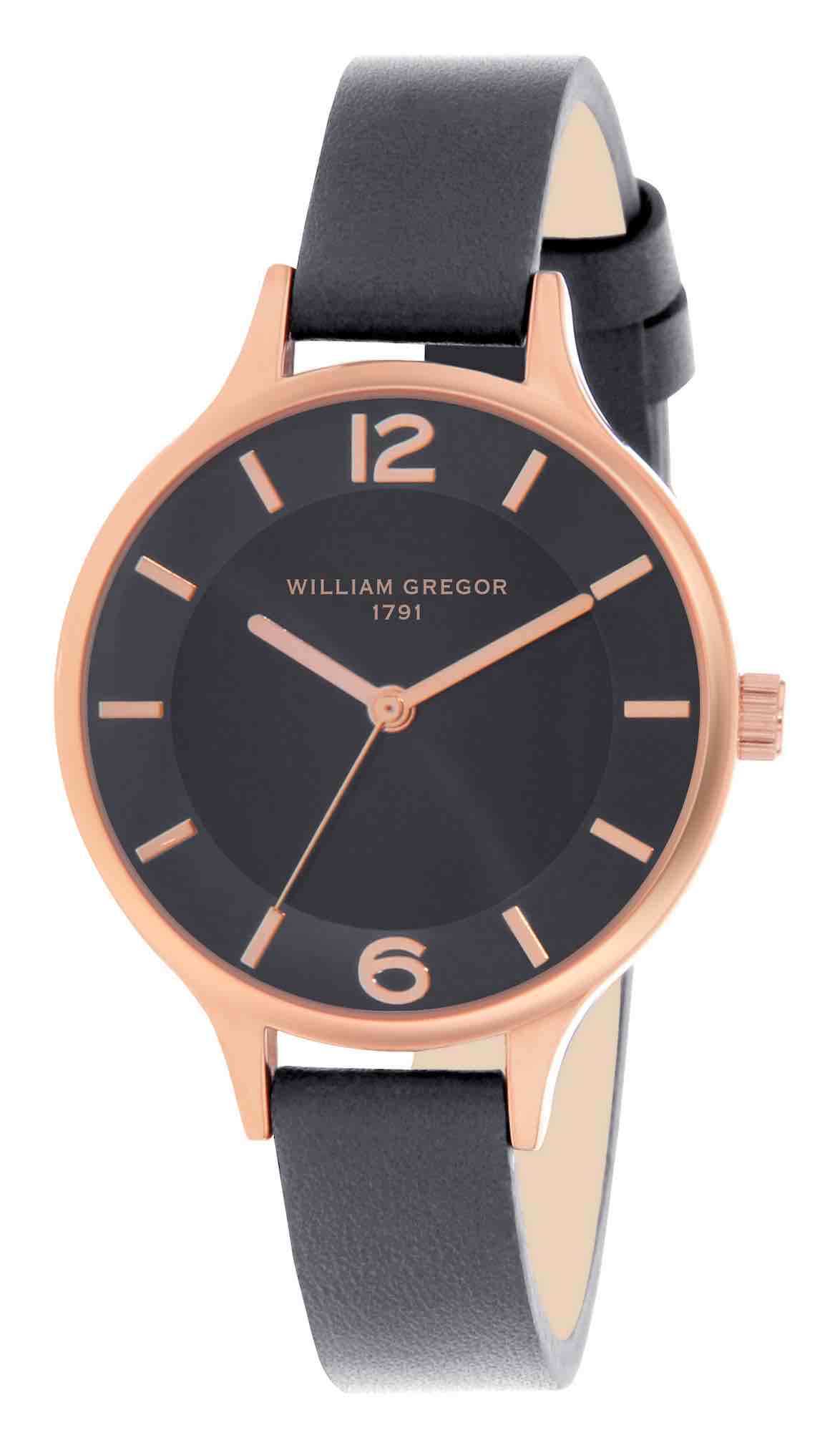 BWG0000-017 | Bracelet gris - Boitier or rose - Cadran gris