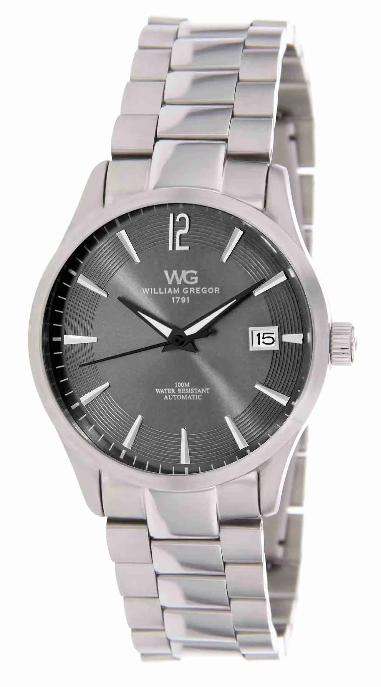 william_gregor_montre_homme_metal_acier_BWG3093_213.jpg | Bracelet: Argent - Boitier: Argent - Cadran: Gris