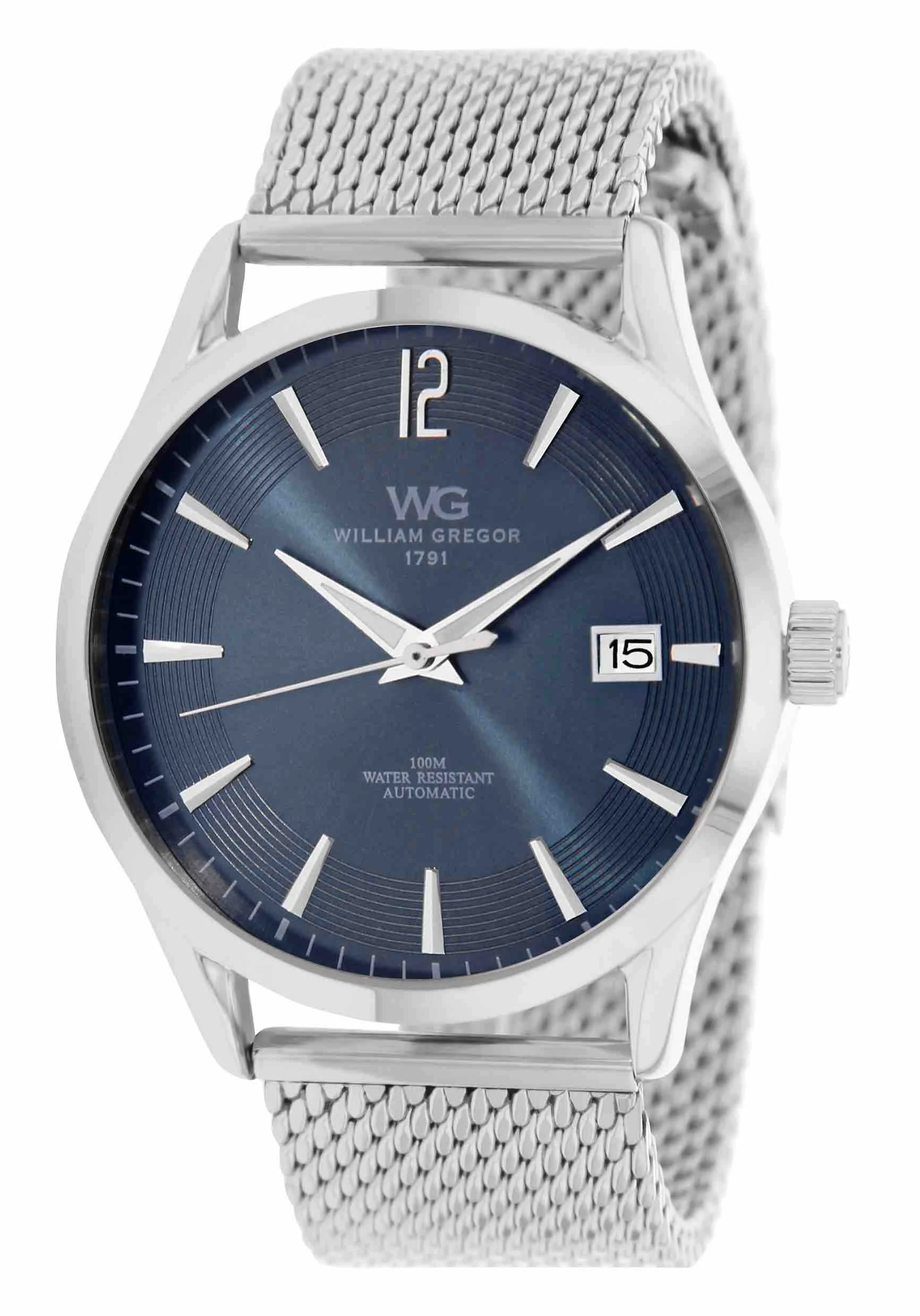 william_gregor_montre_homme_meshed_acier_BWG3093_2.jpg | Bracelet: Argent - Boitier: Argent - Cadran: Bleu