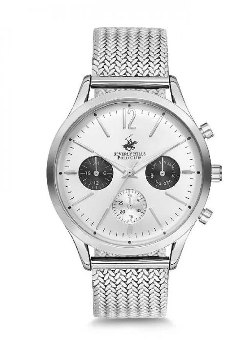 Beverly Hills Polo Club Montre Homme | Bracelet Acier Inoxydable -  Mouvement: Miyota Multifonction | BBH2103 | Montre Homme et Femme |  MontrerMoi.com