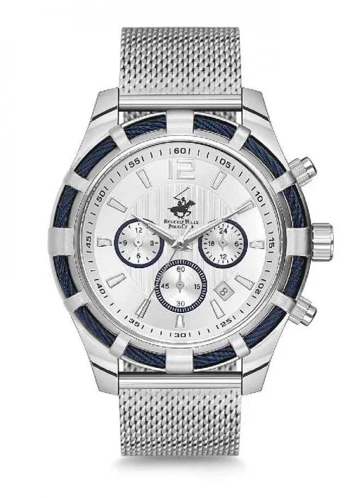 Beverly Hills Polo Club Montre Homme | Bracelet Acier Inoxydable -  Mouvement: Miyota Multifonction | BBH2118 | Montre Homme et Femme |  MontrerMoi.com
