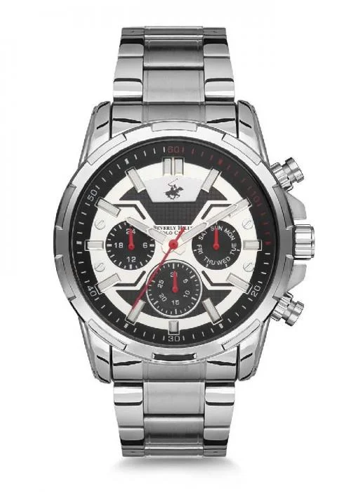 Beverly Hills Polo Club Montre Homme | Bracelet Acier Inoxydable -  Mouvement: Miyota Multifonction | BBH2160 | Montre Homme et Femme |  MontrerMoi.com