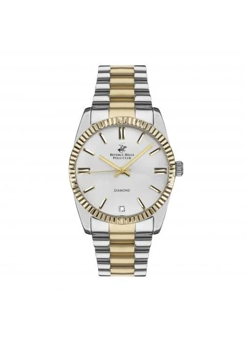 MONTRE FOSSIL METAL ARGENTÉ ET DORÉ HOMME
