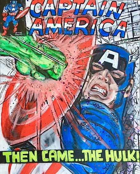 Hulk Smash, 16x20, Acrylic on Canvas, Private Collection