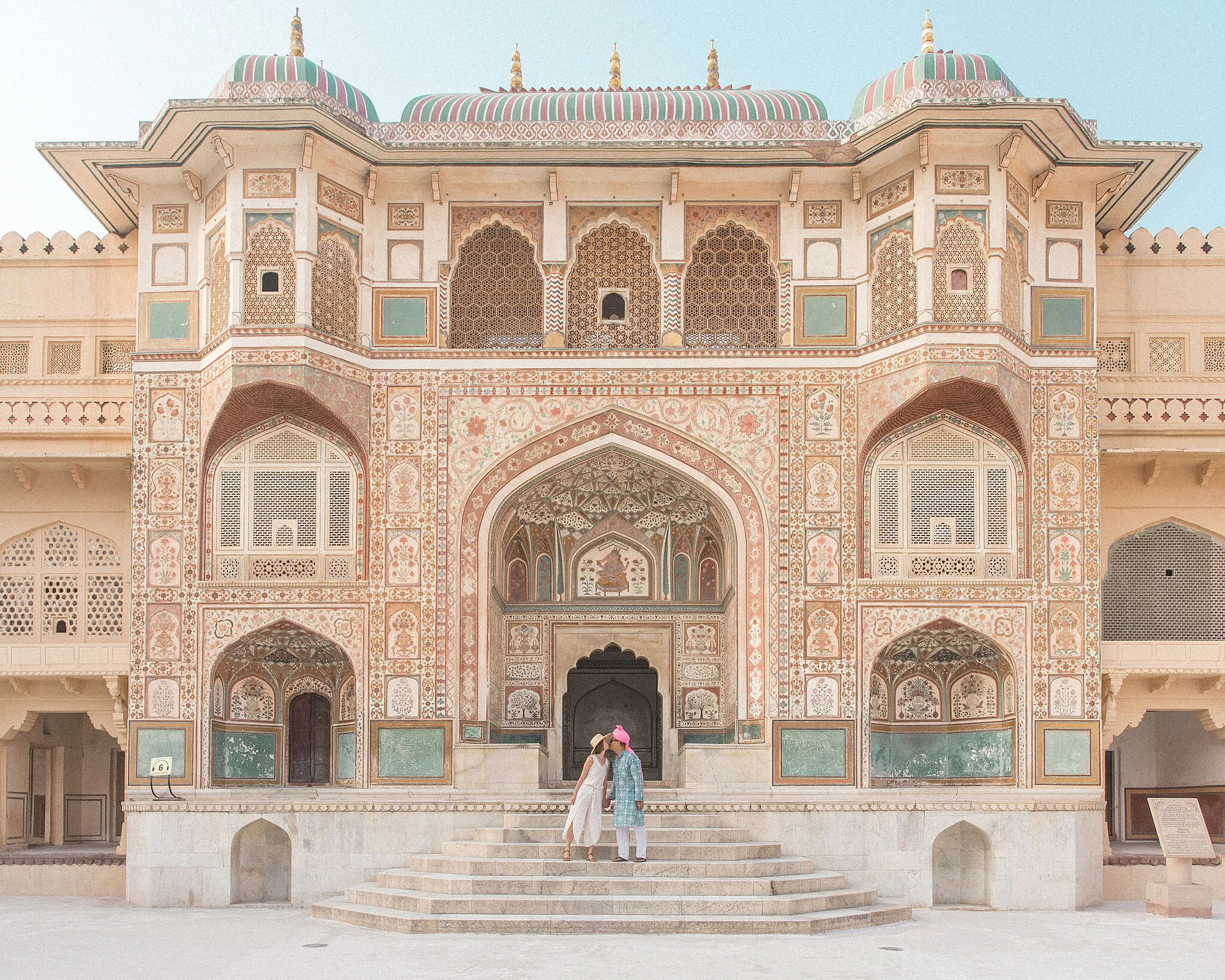 Right at open we took turns with a handful of people for a shot in front of the beautiful entry gate
