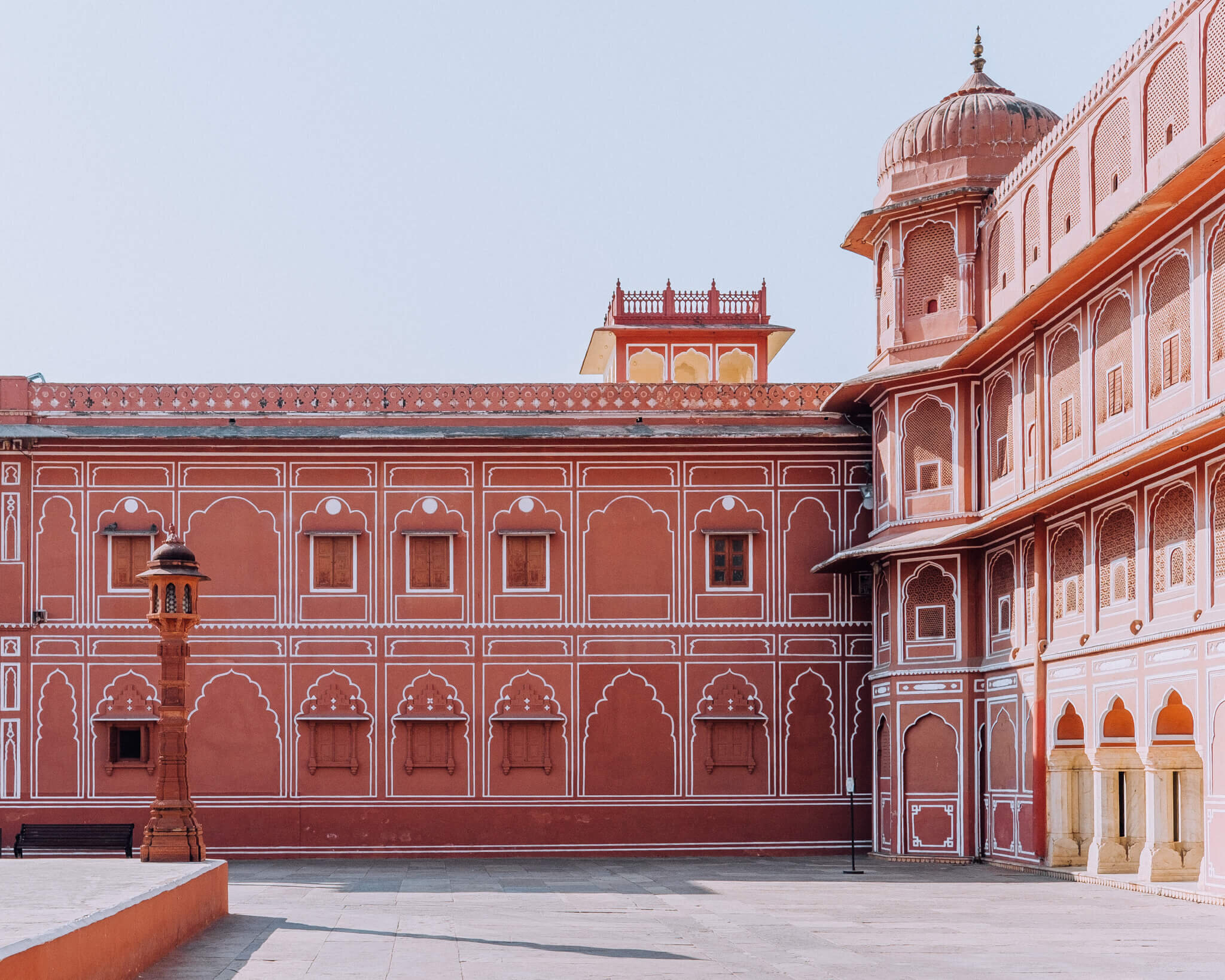 Jaipur City Palace Pink Wall