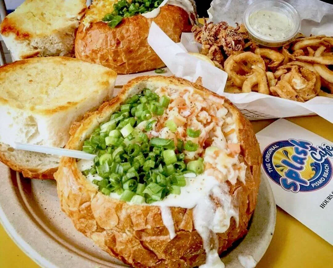 Best Clam Chowder at Splash Cafe - Pismo Beach