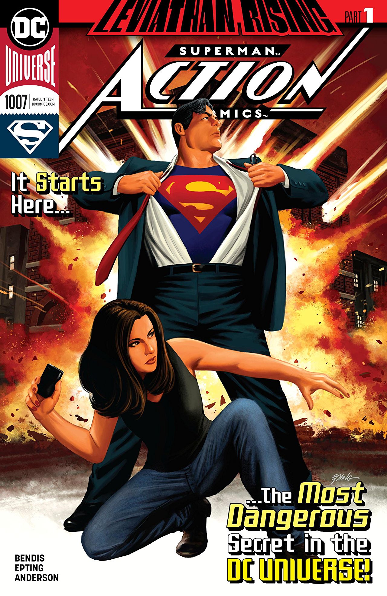 Action Comics #1005 DC Universe 2018 Superman Bendis 9.6 Near Mint+