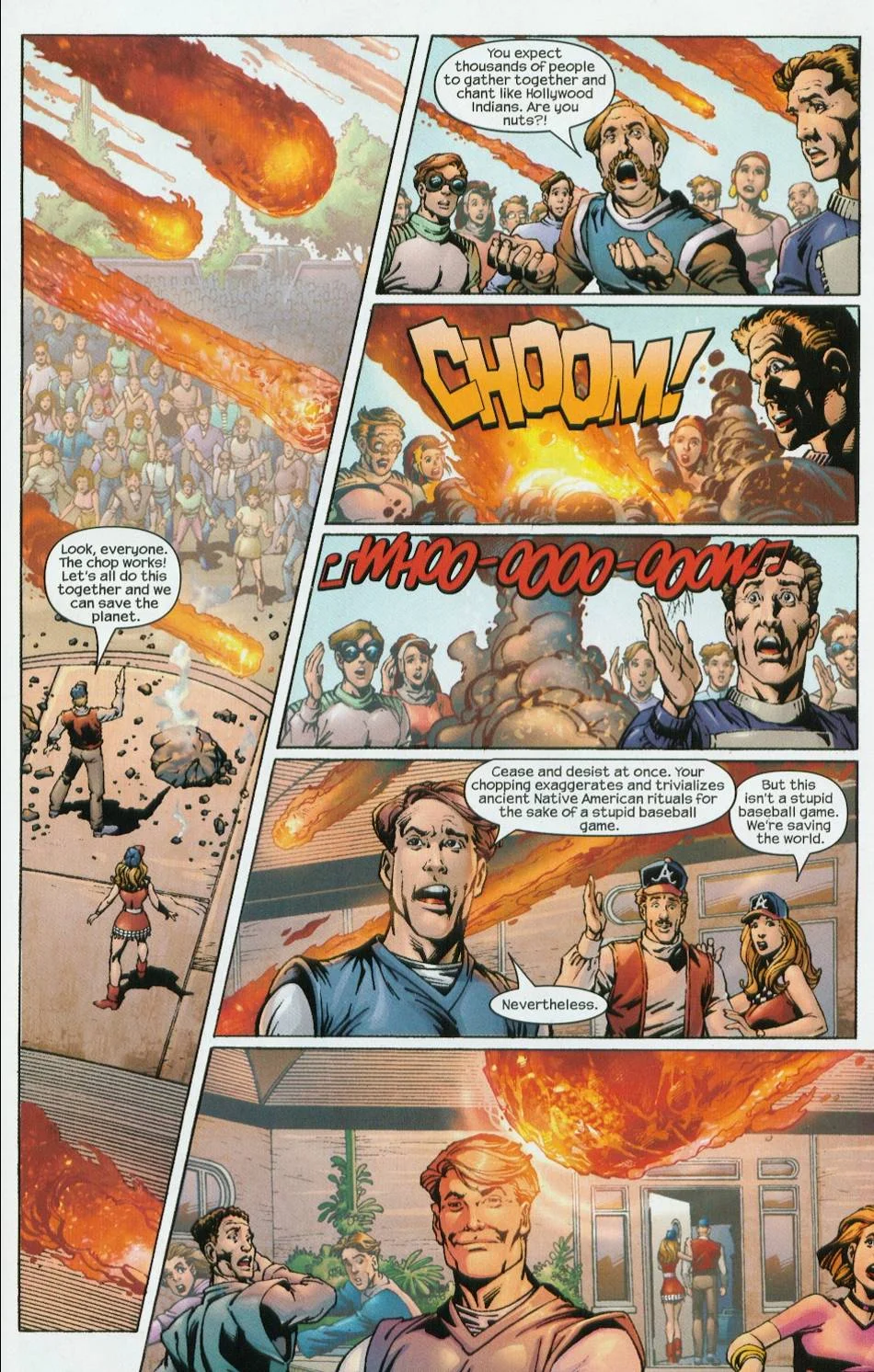 All the comedy of the early 90s, packed into a comic from 2002. Urrrgh.