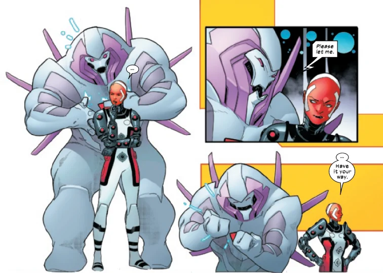 From Powers of X #1, by Jonathan Hickman, RB Silva, Marte Gracia, and Clayton Cowles