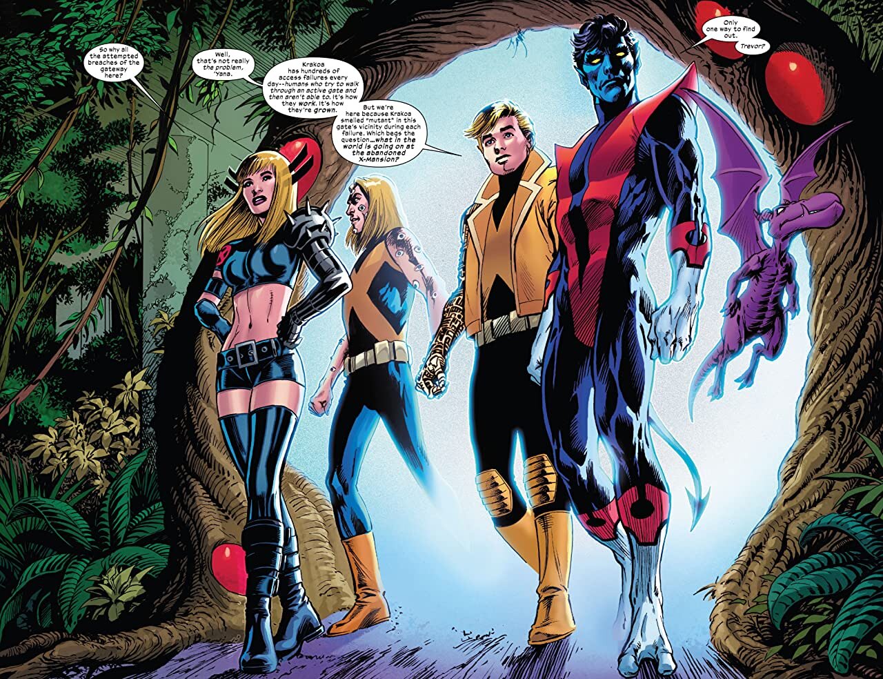 Grim Grinning Ghosts Come Out To Socialize In Giant-Size X-Men: Nightcrawler  #1 - ComicsXF