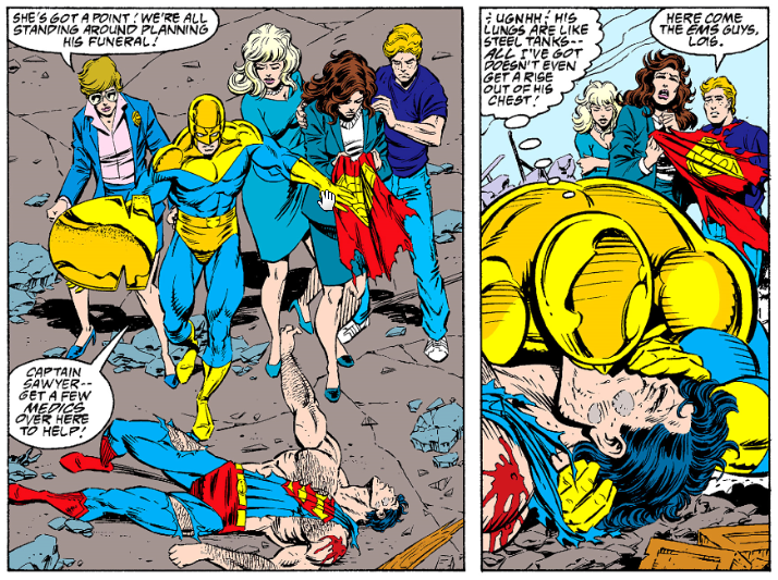 The Death of Superman Retrospective II: Funeral for a Friend // Comics  History 101 — You Don't Read Comics