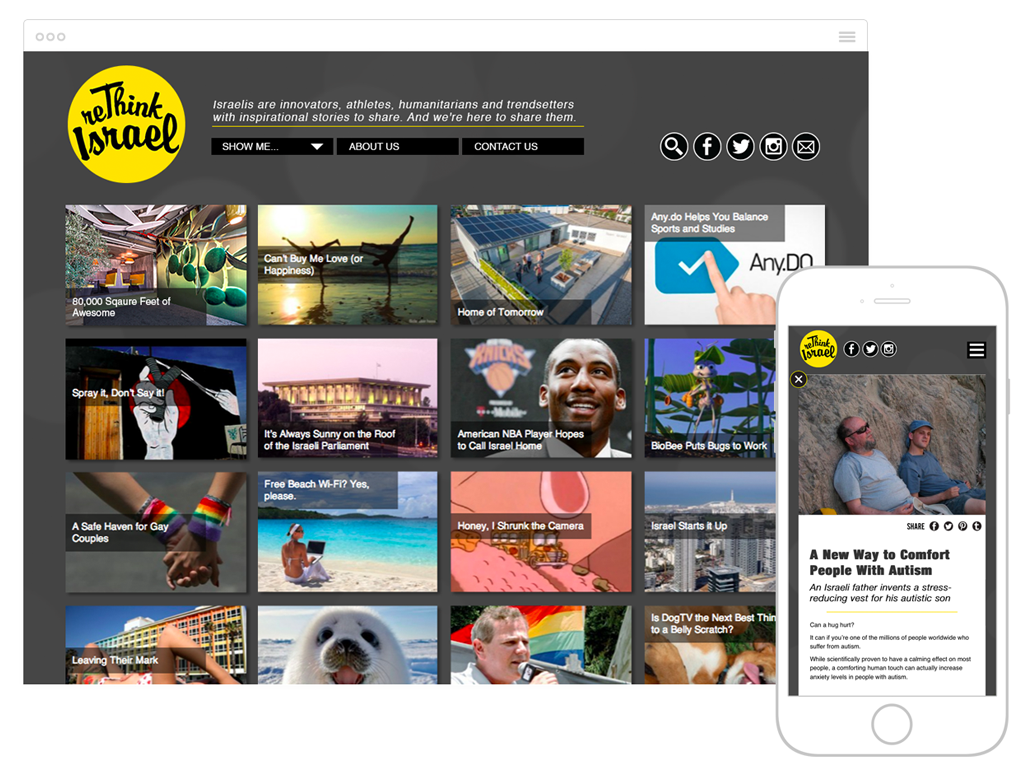 I designed the online magazine