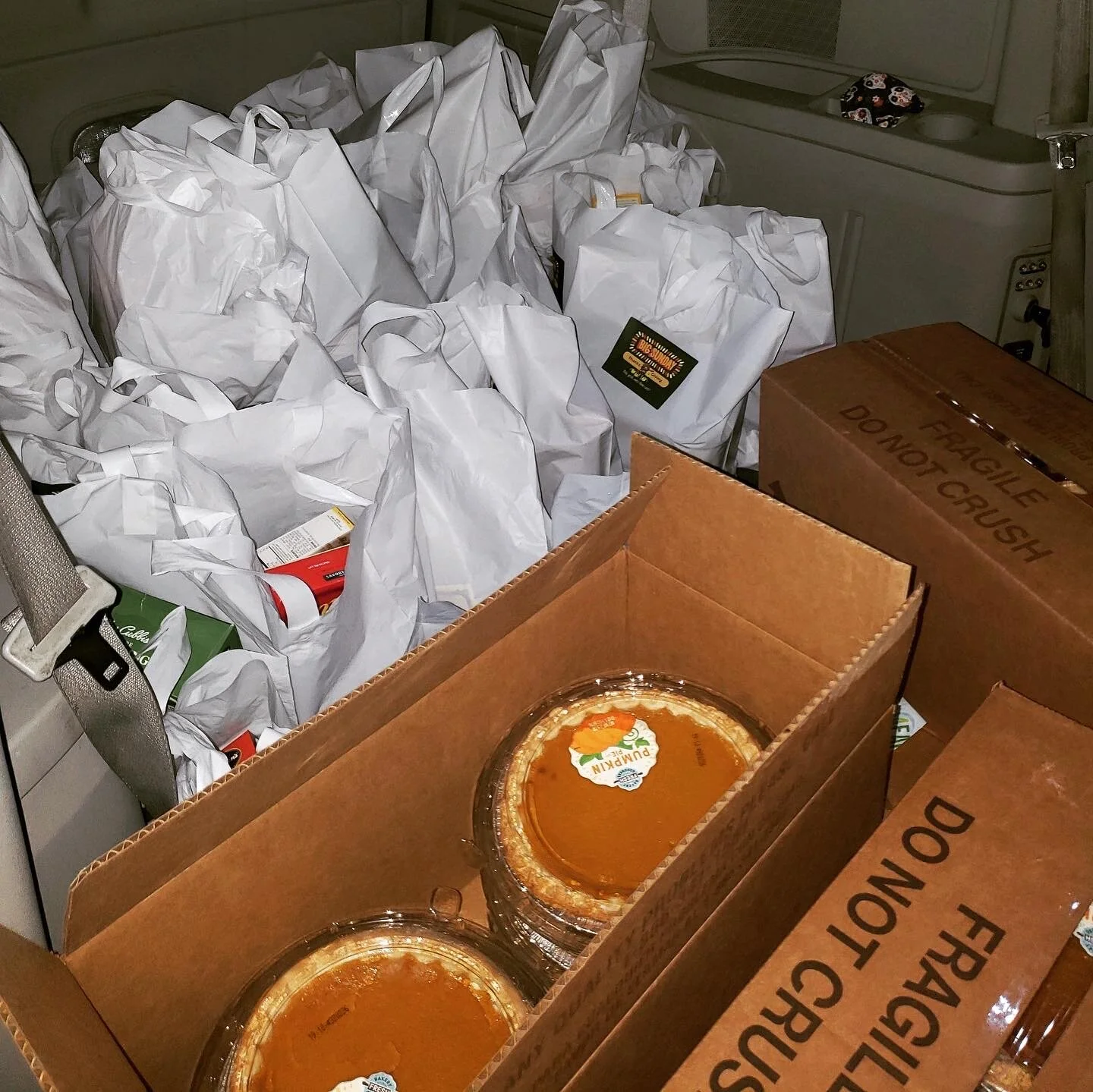 Trunk Full of Meals Waiting to be Delivered!