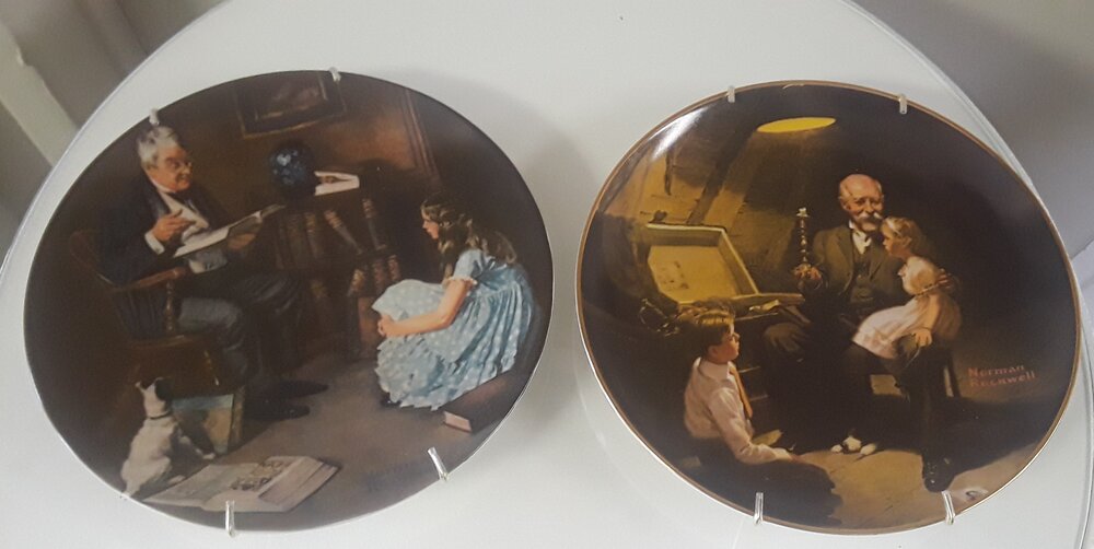 Norman Rockwell Heritage Collection Plates 