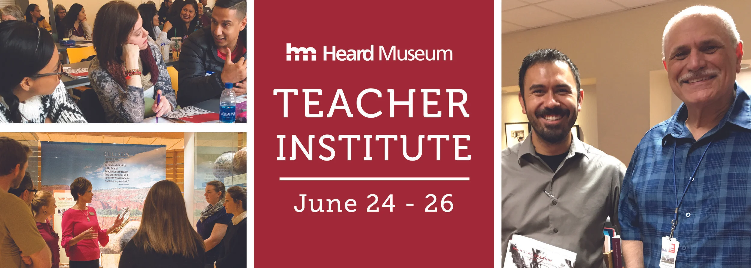    The Heard Museum conducted a Teacher Institute forum. Advertisement was need to highlight the event. I used former photography pictures from the past event to advertise the upcoming event. 