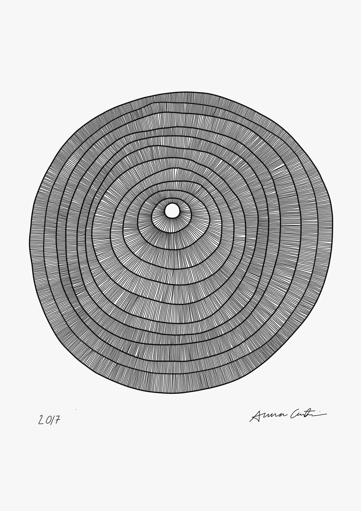 Printable artprint - Beyond the middle white - A4