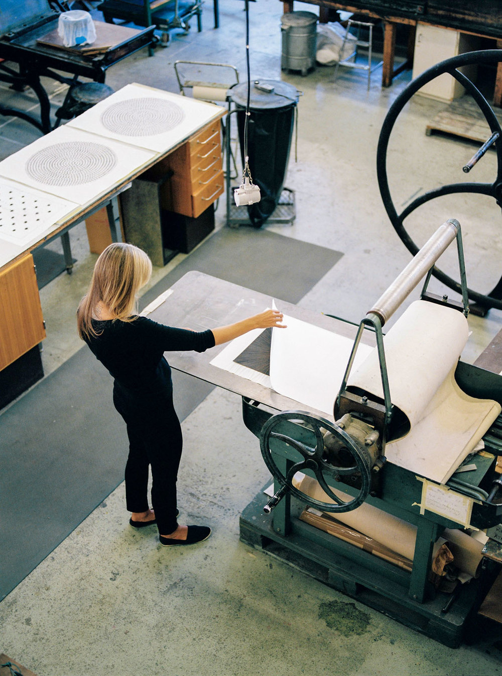 Using the press for a collagraph print