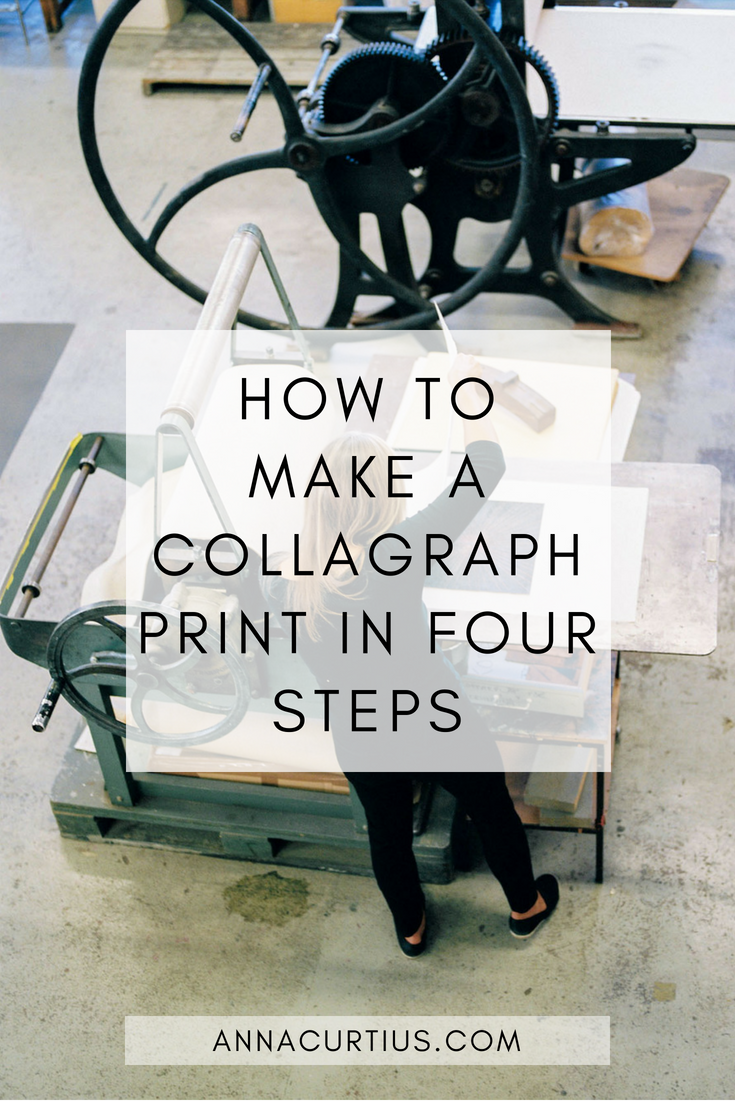 HOW TO MAKE A COLLAGRAPH PRINT IN FOUR STEPS