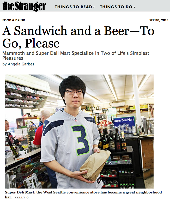 Featured on the Stranger, to read article please click here