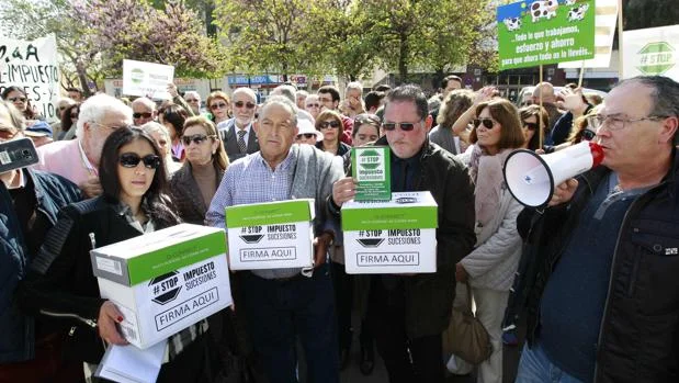 Fuente: ABC Sevilla. Los manifestantes han entregado 54.000 firmas