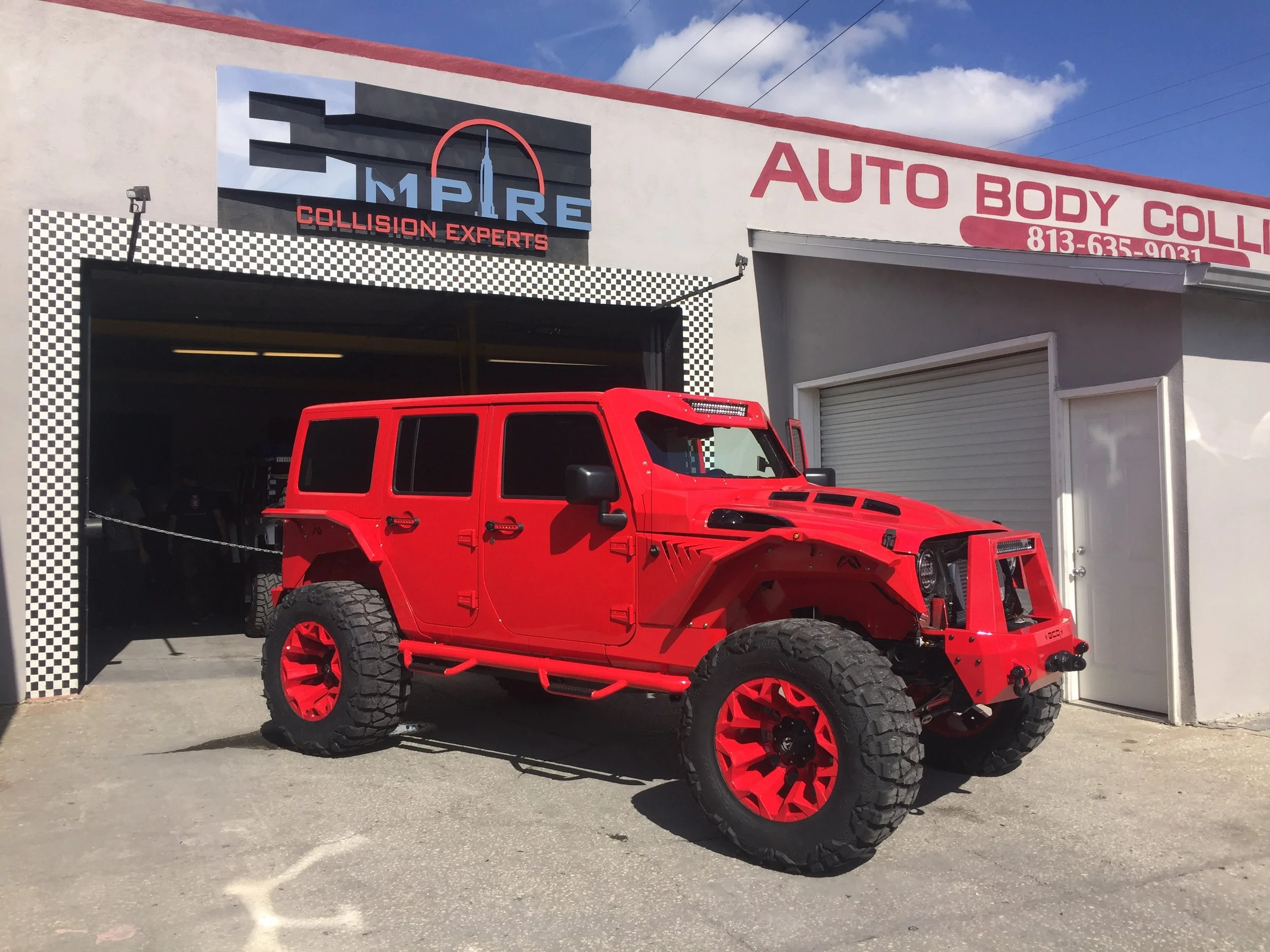 Red Custom Jeep Wrangler