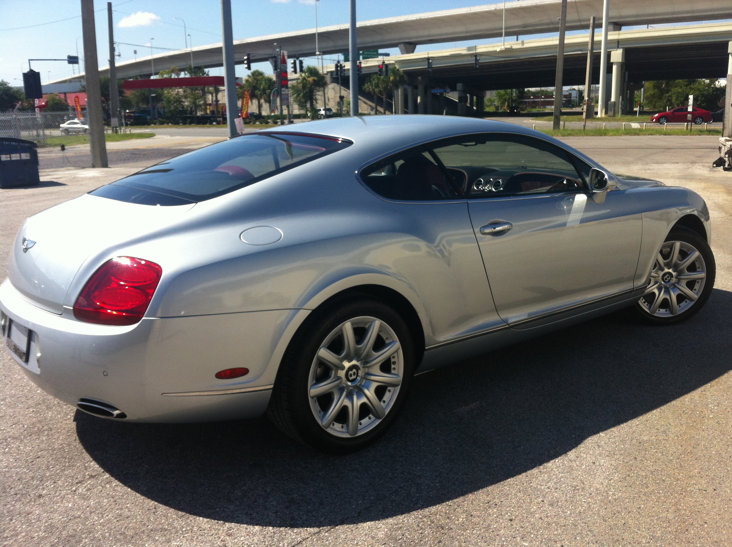 Silver Bentley Continental 