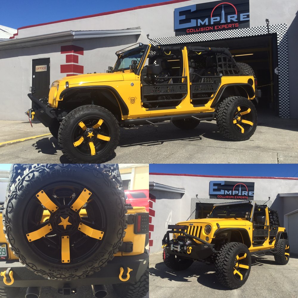 Yellow Custom Jeep Wrangler — Empire Collision Experts